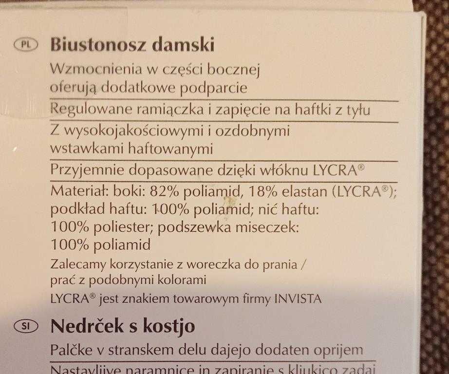 Biustonosz damski JOLINESSE Underwired Bra, biały roz. 85D, nowy