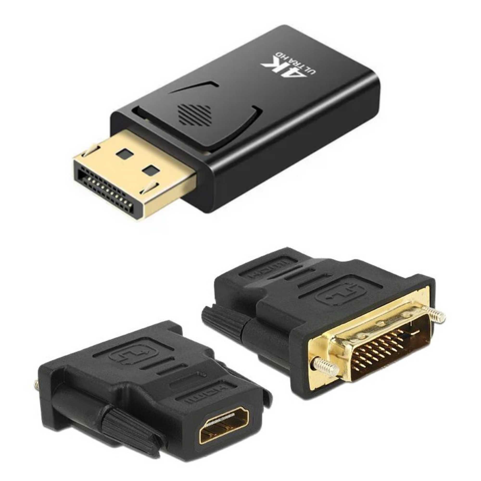 Adaptador DisplayPort / USB-C Para VGA / DVI