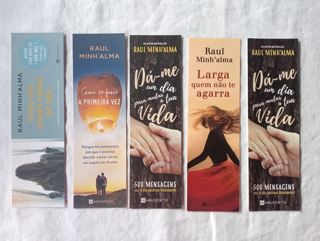 5 Marcadores de Livros Raul Minh'Alma