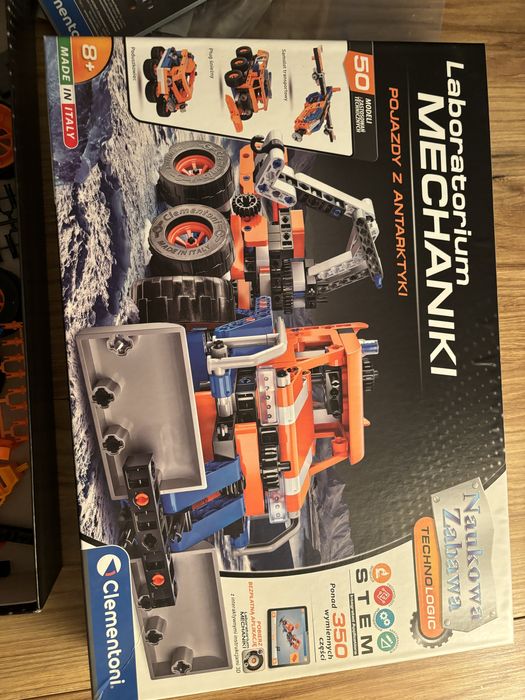 Labolatorium Mechaniki POJAZDY Z ANTARKTYKI Clementoni kompletne