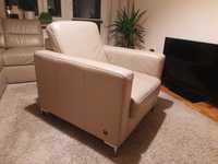 Skórzany fotel wypoczynkowy ETAP SOFA model BASIC