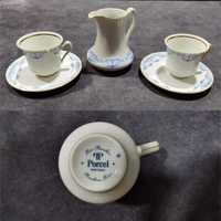Chávenas de Café com Leiteira de Porcelana Fina de 1999 [NUNCA USADO]