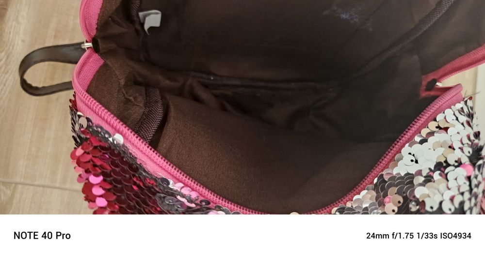 Cekinowy plecak dla dziewczynki