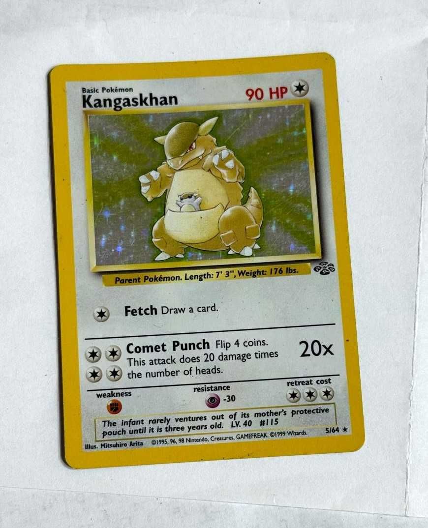 Kangaskhan Holo 5/64 Raro Jungle - Carta Original Pokémon TCG - ENG