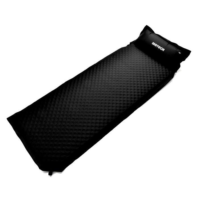 mata samopompująca meteor 188×66×3,8 cm czarny r.