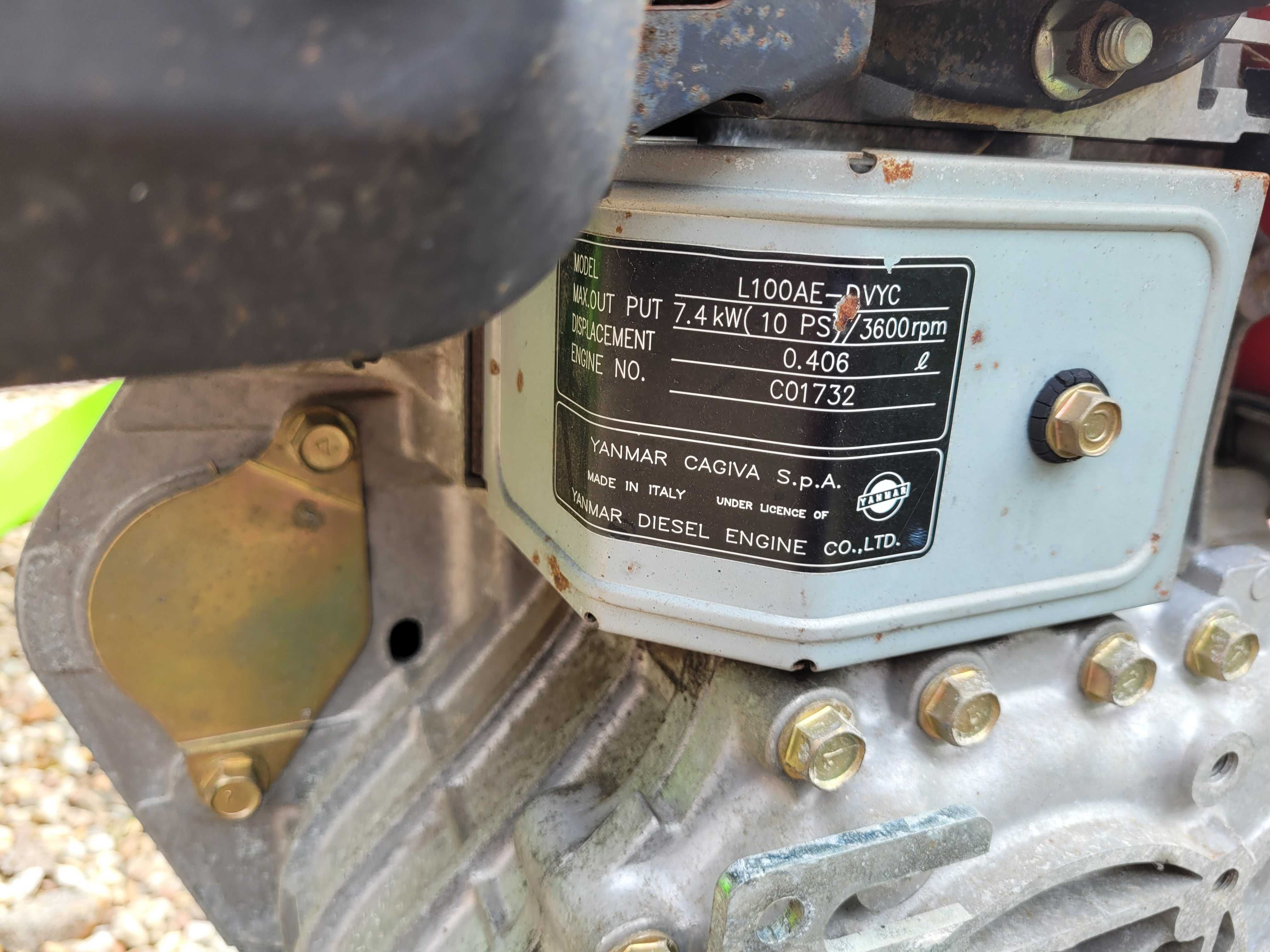 Dzik iseki Yanmar L100 Diesel z pługiem obrotowym Polecam!!!