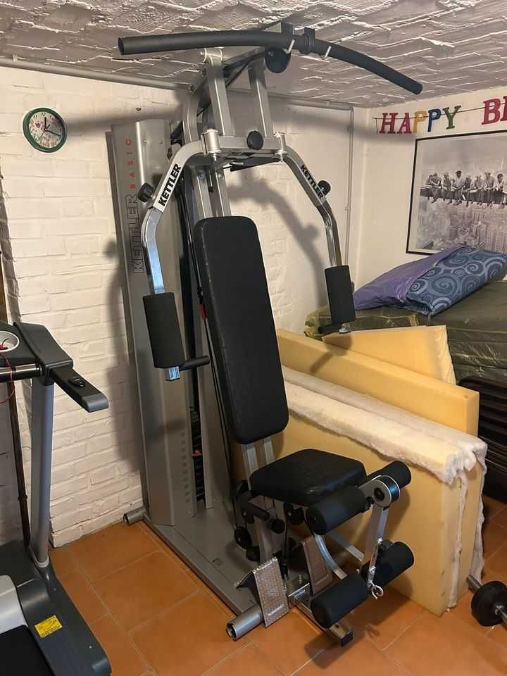 Atlas KETTLER Ławka siłka wyciąg sztanga Basic kasik 80Kg prasa do nóg