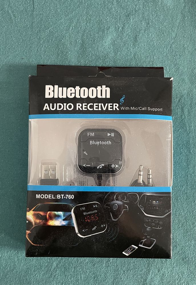 Recetor audio bluetooth para carro (novo)