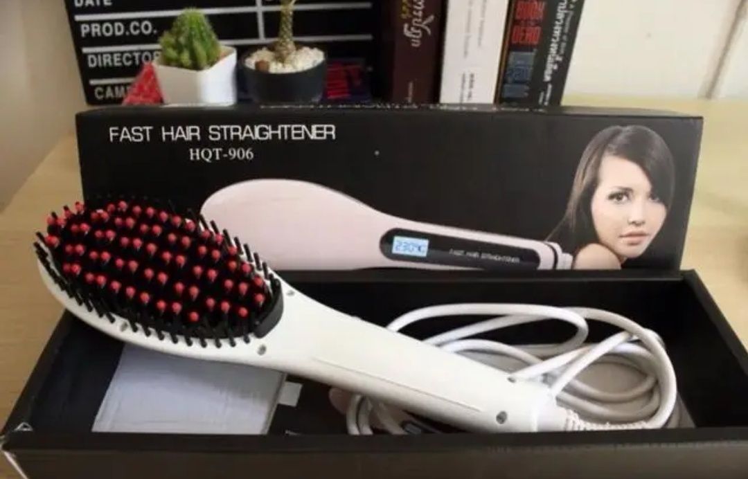 Електричний гребінець-випрямляч Fast Hair Straightener HQT-906