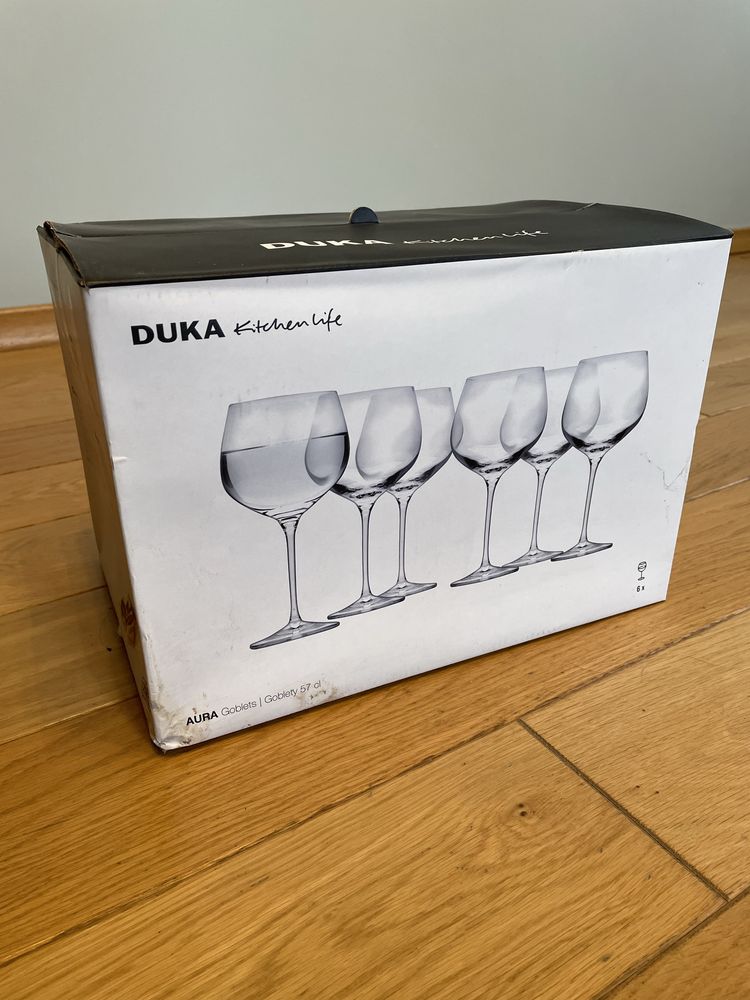 Zestaw kieliszków do wina DUKA AURA 6 sztuk 570 ml szkło