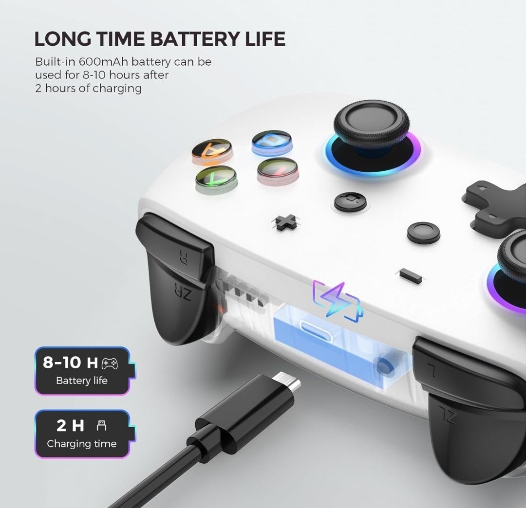 ECHTPower Przełącznik kontroler do Switch/OLED/Lite, Switch Pro