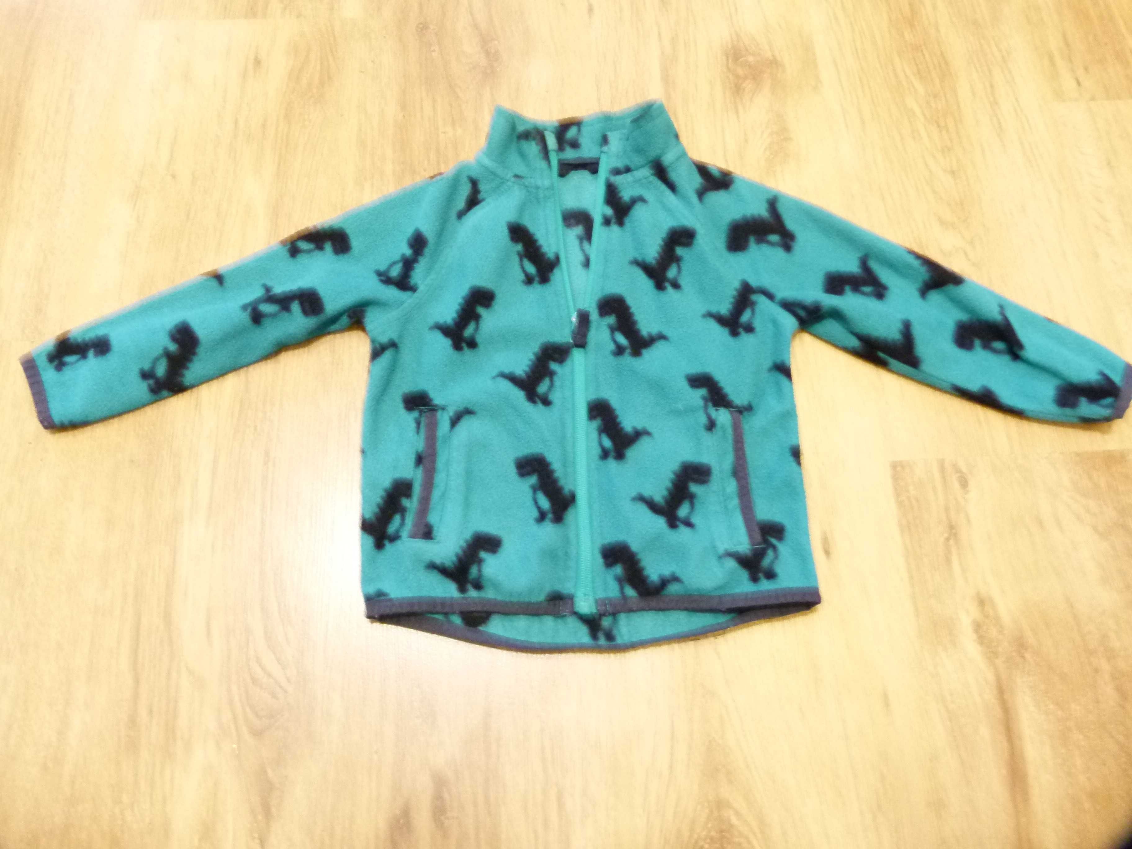 rozm 92 St.Bernard bluza polar kolor morski dinozaury chłopięcy