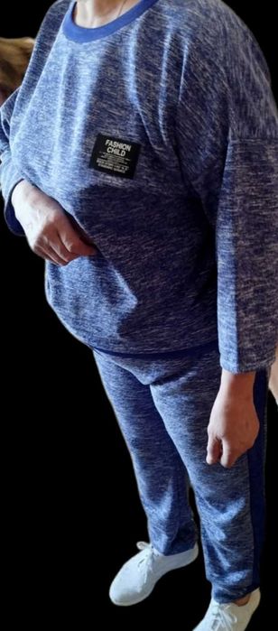 Жіночий костюм 54р 56р, Якісний Модний Костюм Брюки Блузка Кофта