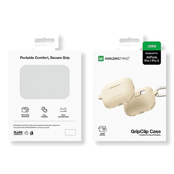 Etui silikonowe AMAZINGTHING Omni Case do AirPods Pro 2 - pustynne