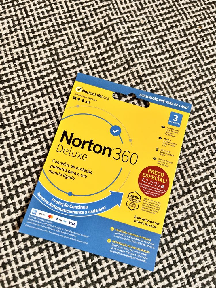 Norton 360 Deluxe - Subscrição de 1 ano (Antivirus)