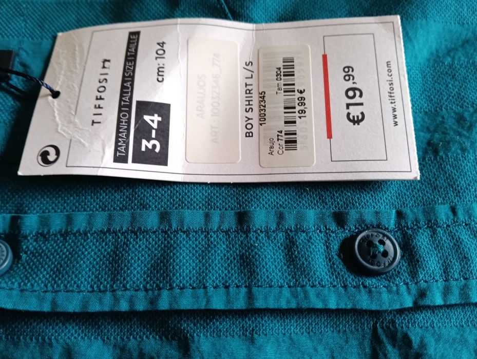Camisa de rapaz da Tiffosi