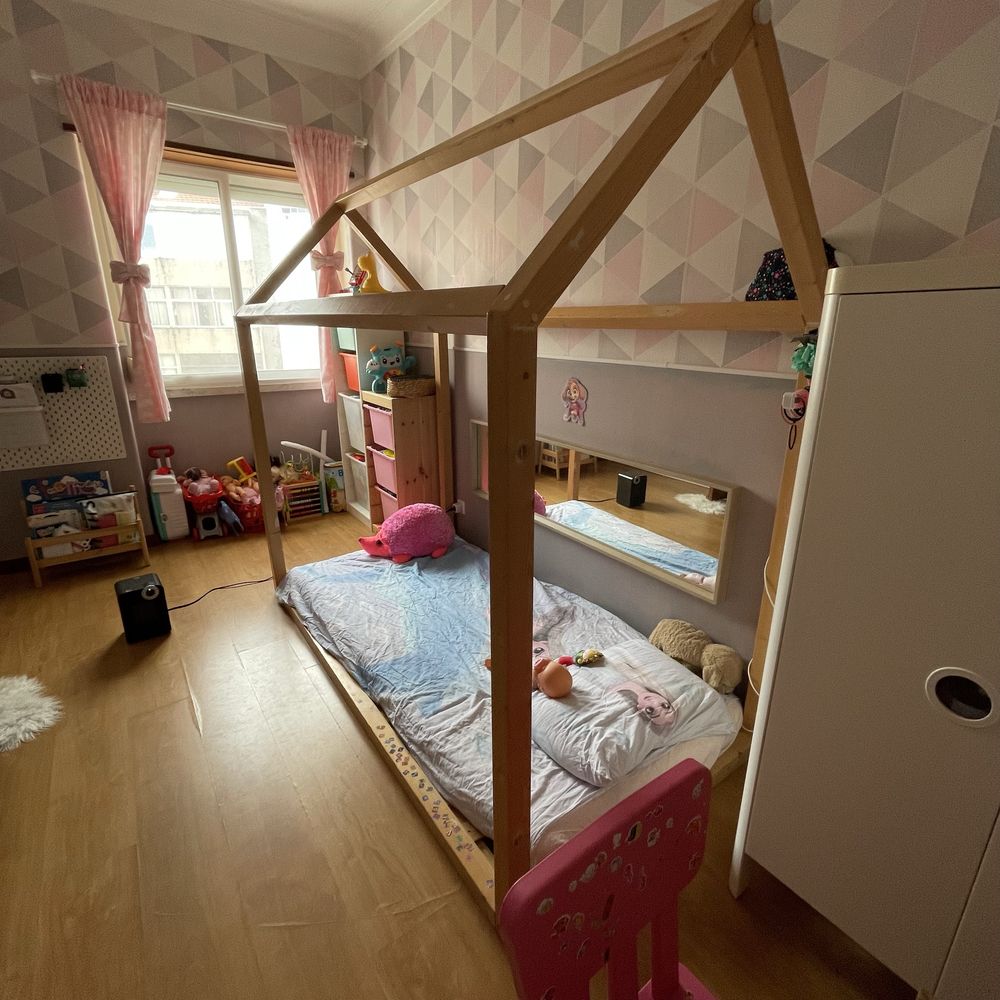 Cama Montessori em Madeira de Pinho 200x90 – Design Casa
