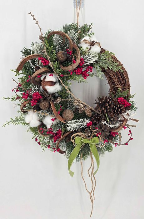 Wianek świąteczny na drzwi, Boże Narodzenie