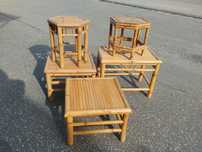 Taboret bambus stolik bambus bambusowy