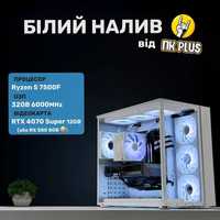 БІЛИЙ НАЛИВ від ПК Plus | Ryzen 5 7500F | RX 580 8GB | 32GB DDR5