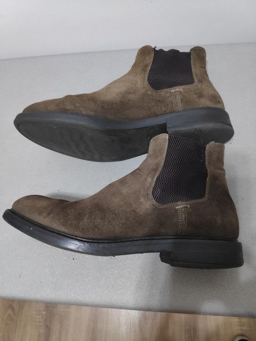 Botas homem camurça castanha n°42