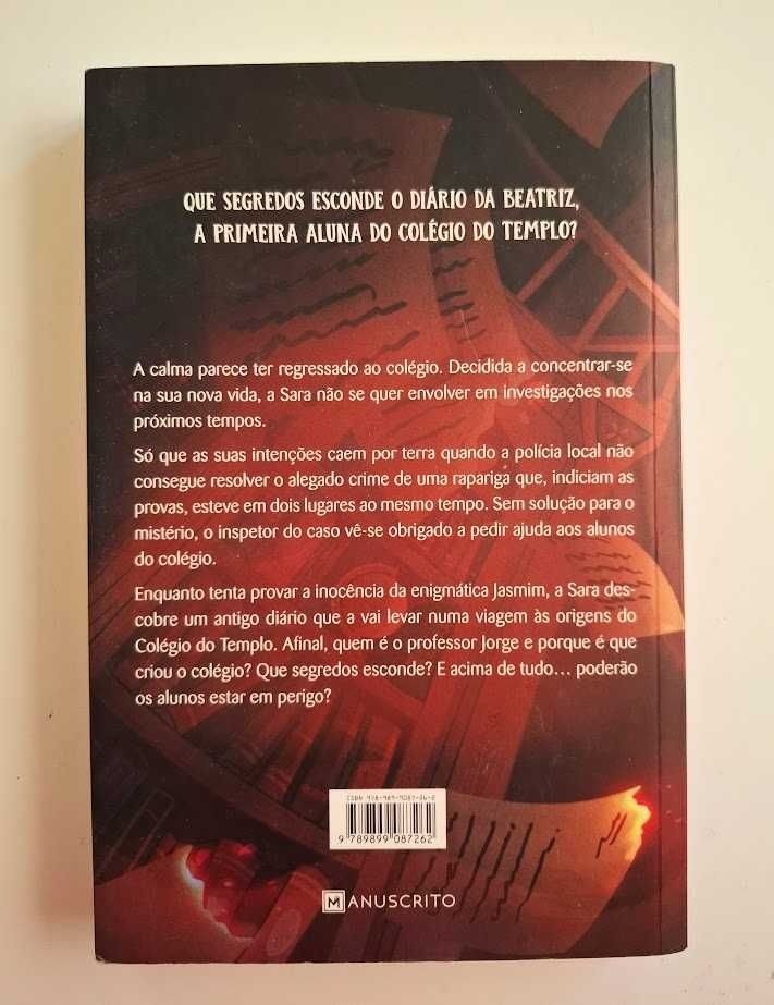 Livros "O Colégio do Templo" - numeros 1, 2, 3 e 4.