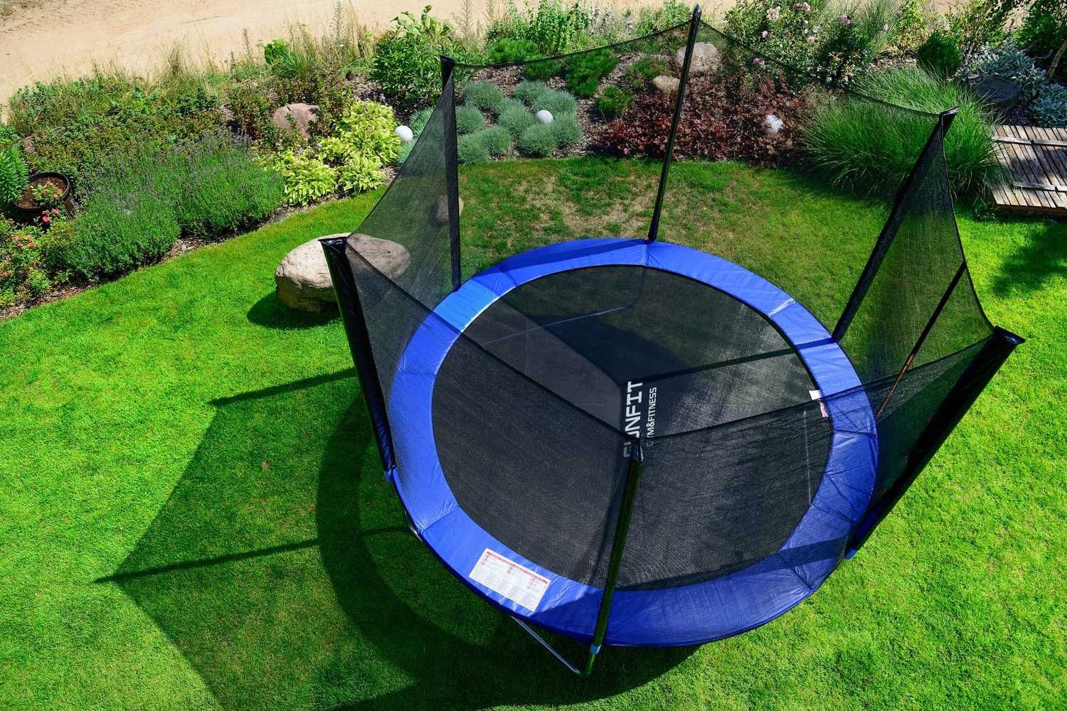 Trampolina Ogrodowa Dla Dzieci 312cm Siatka Drabinka Mocna Bezpieczna