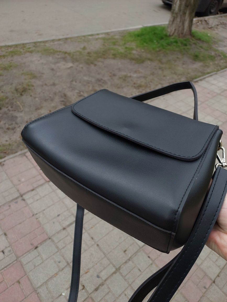 Клатч жіночий сумка женская кроссбоди жіноча чорна