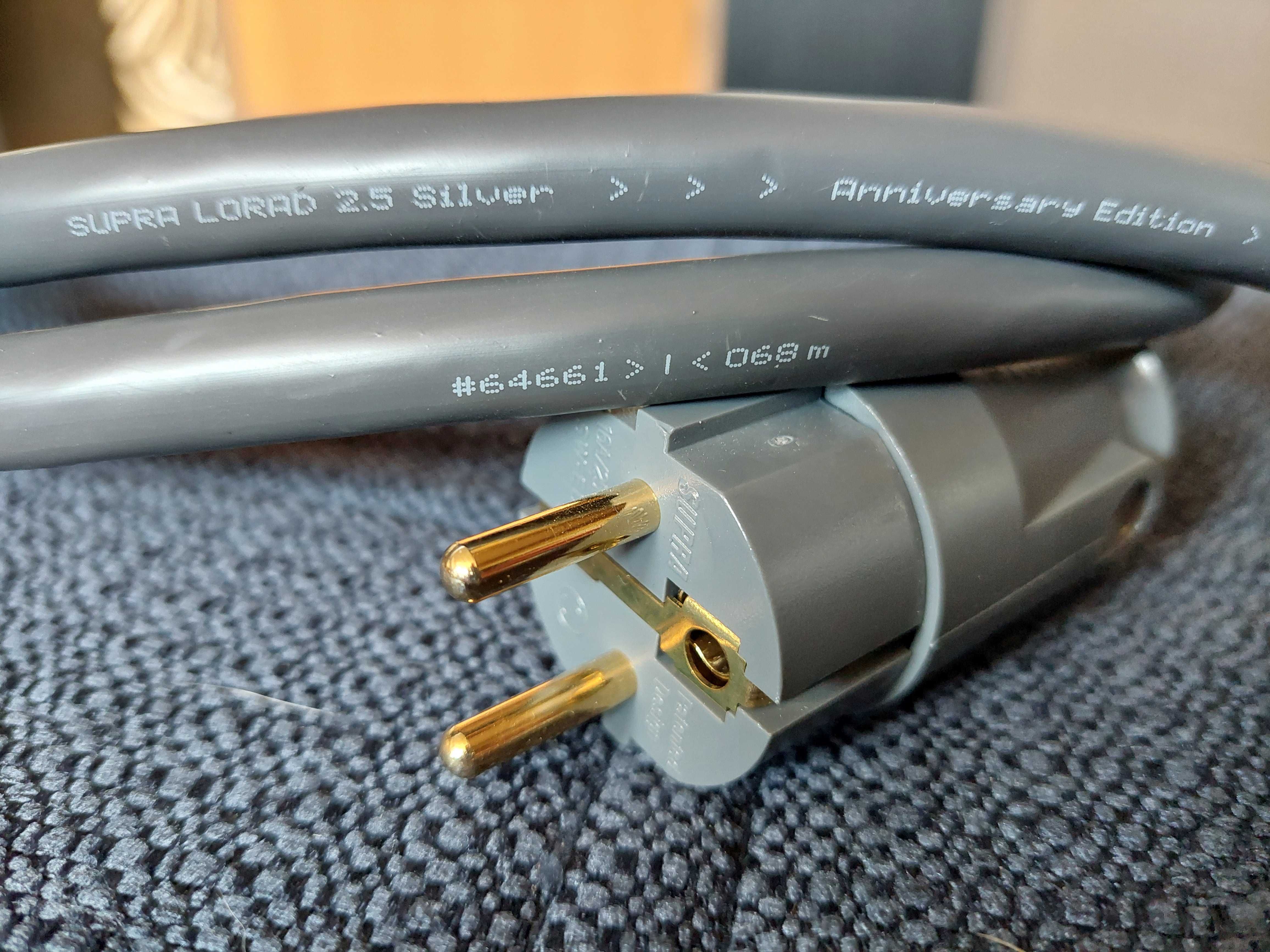 Kable zasilające audio: Supra LoRad Silver 1,5 m