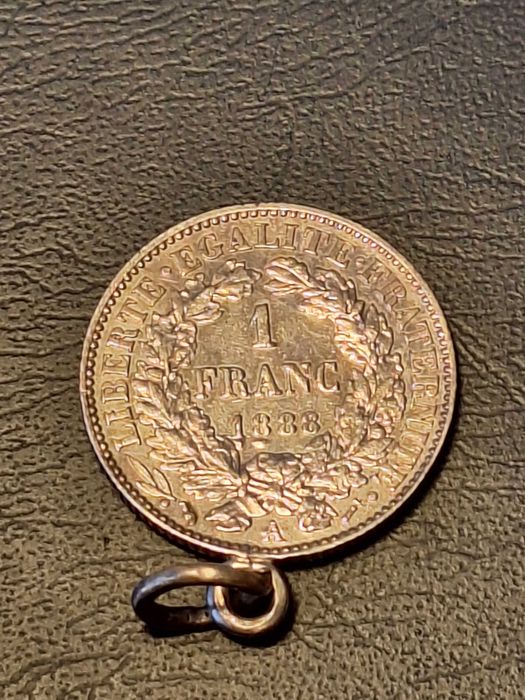 Moeda 1 franc 1888