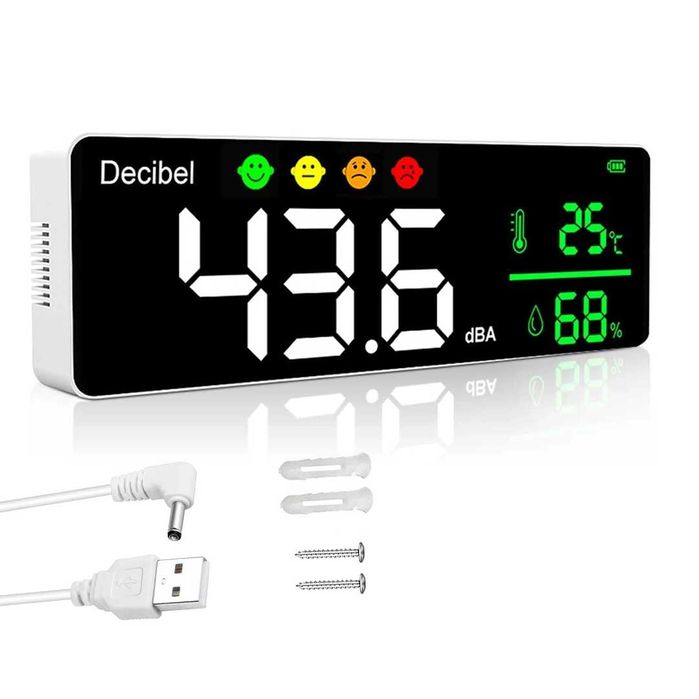 Decybelomierz 3w1 pomiar hałasu temperatury wilgoci