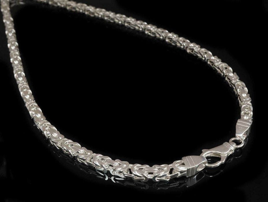 srebrny męski łańcuszek splot królewski 60cm w 51,30