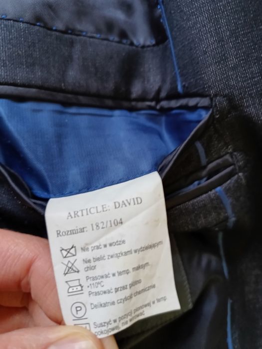 garnitur PAWO David 182 spodnie marynarka wzrost 182