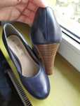 Buty na obcasie 38 skórzane