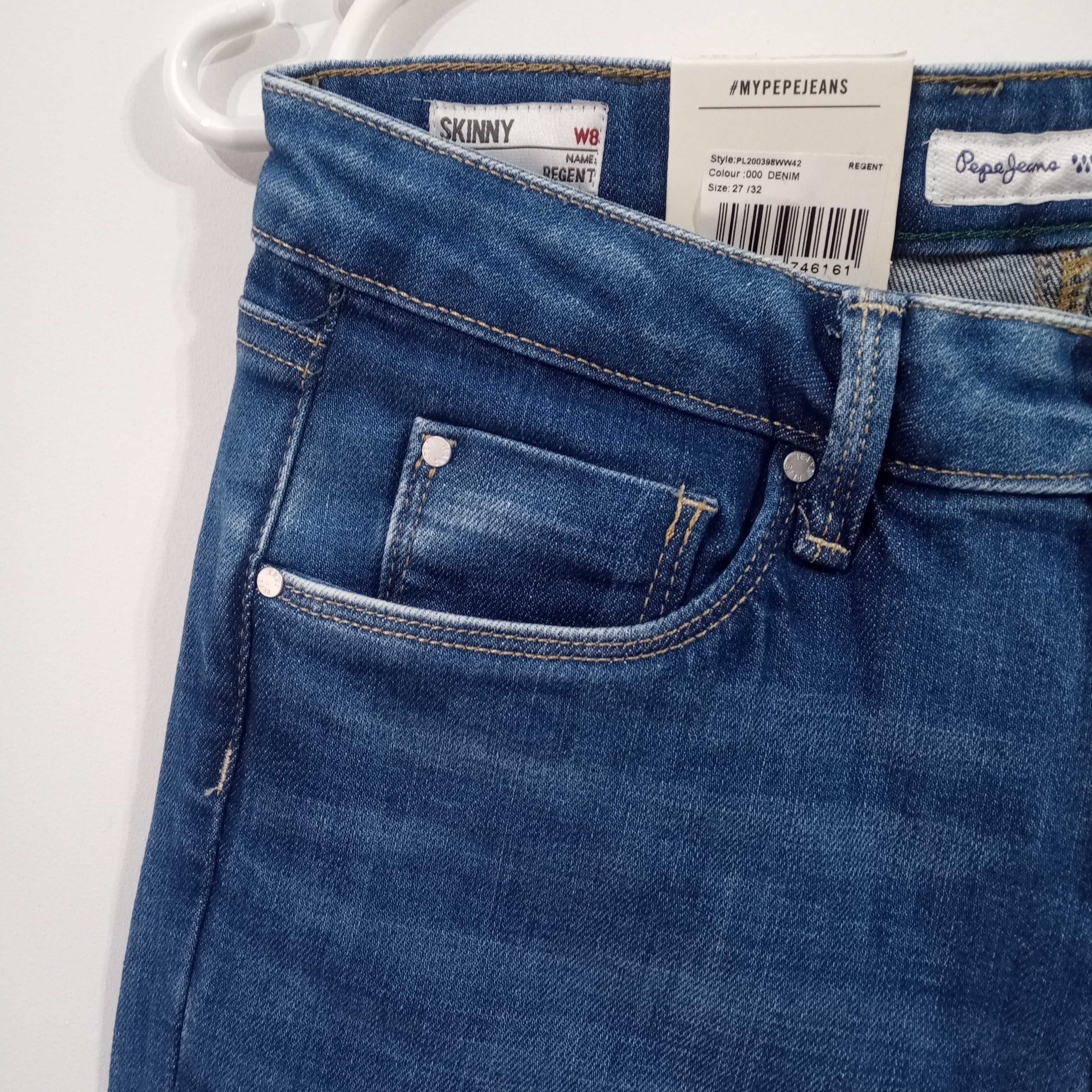 Pepe Jeans Skinny spodnie damskie rozmiar W27 L32