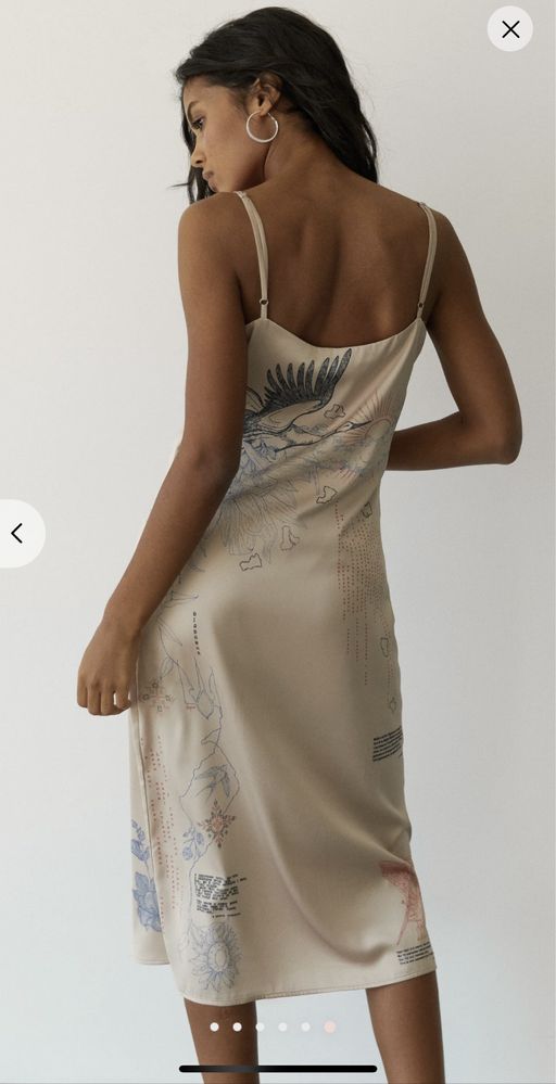 Шовкова сукня- комбінація «душа» , платье Gepur