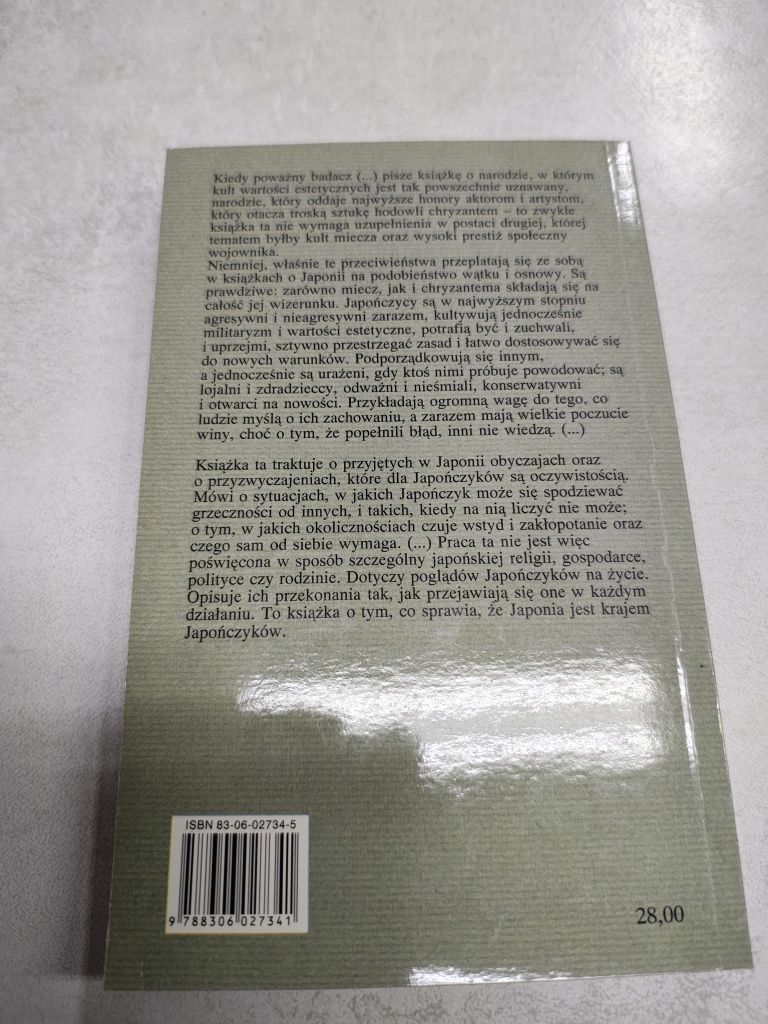 Chryzantema i miecz. Wzory kultury japońskiej. Ruth Benedict