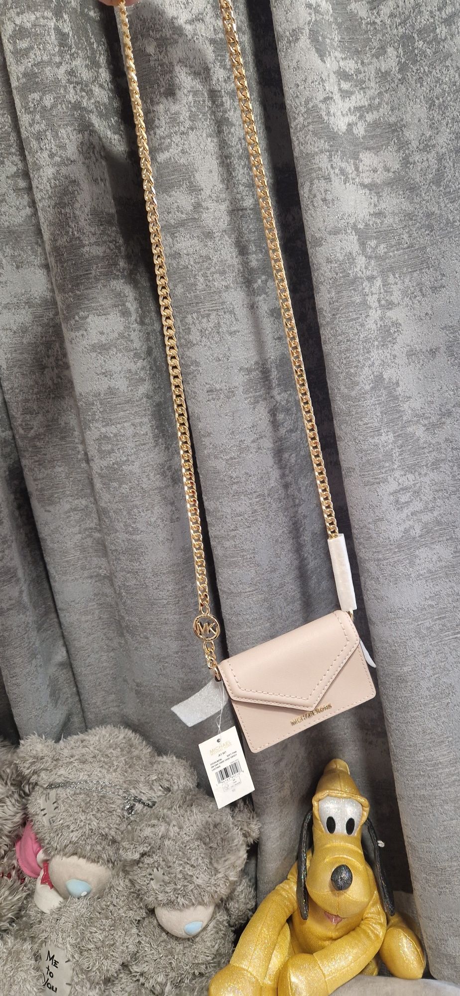 Сумка мини Michael Kors оригинал белая,12×8×2см в упаковке!