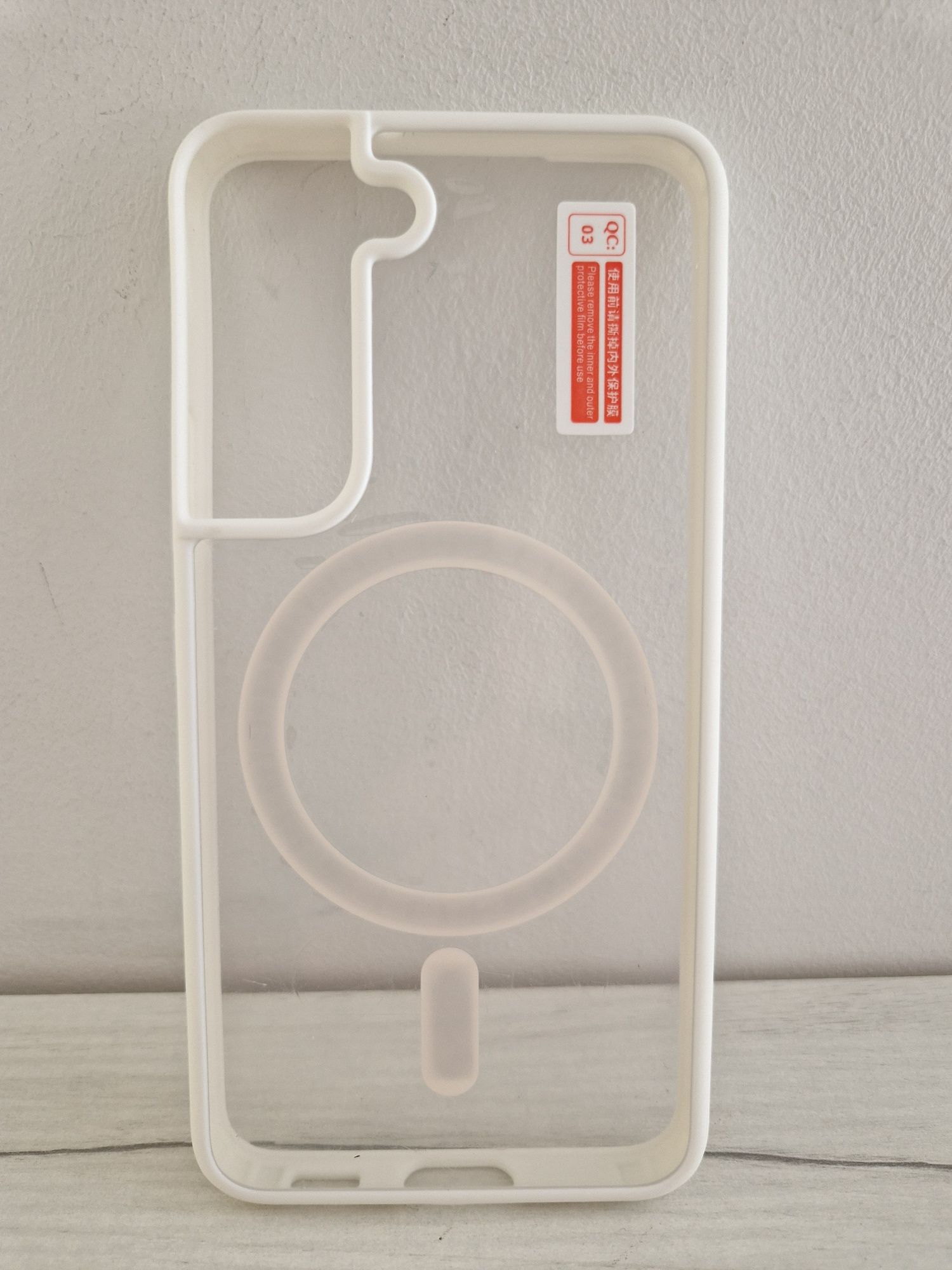 Acrylic Color Magsafe Case do Samsung Galaxy S22 biały