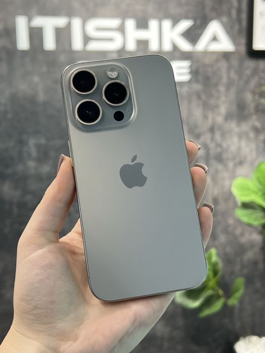 iPhone 15 Pro Natural Titanium • 128GB • 95%Акб • Оплата частинами