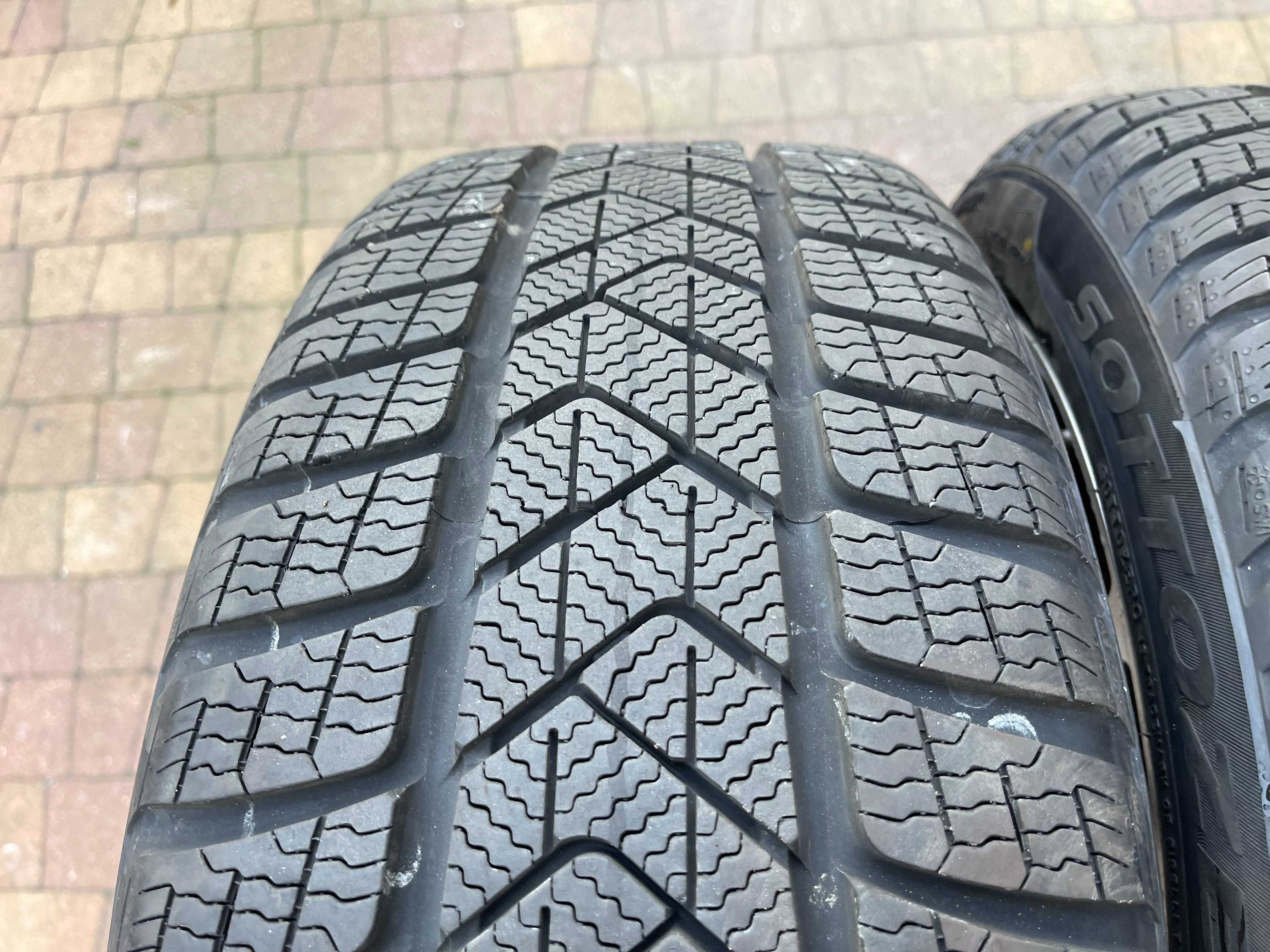 3697. Opony zimowe 225/45/18 Pirelli Runflat MOE 2021/23r 8/6.8mm 4szt