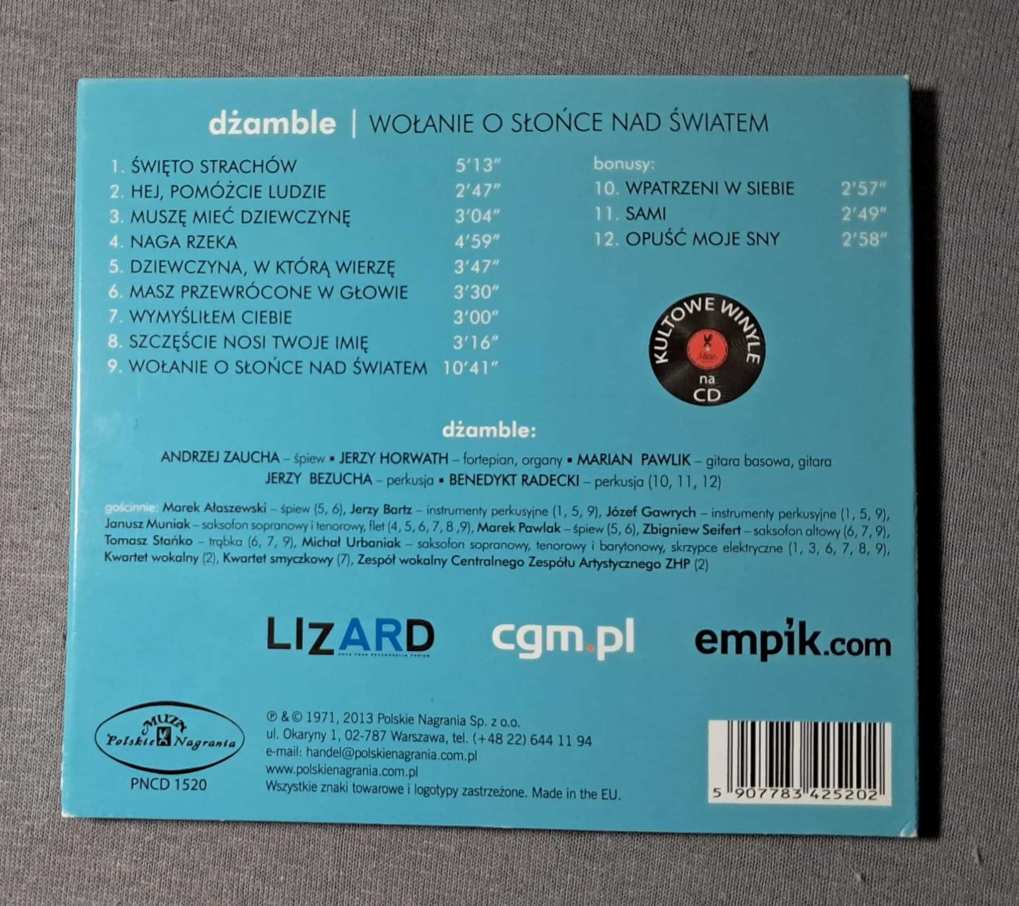 Dżamble - Wołanie o słońce nad światem (CD, 2013, digipack)