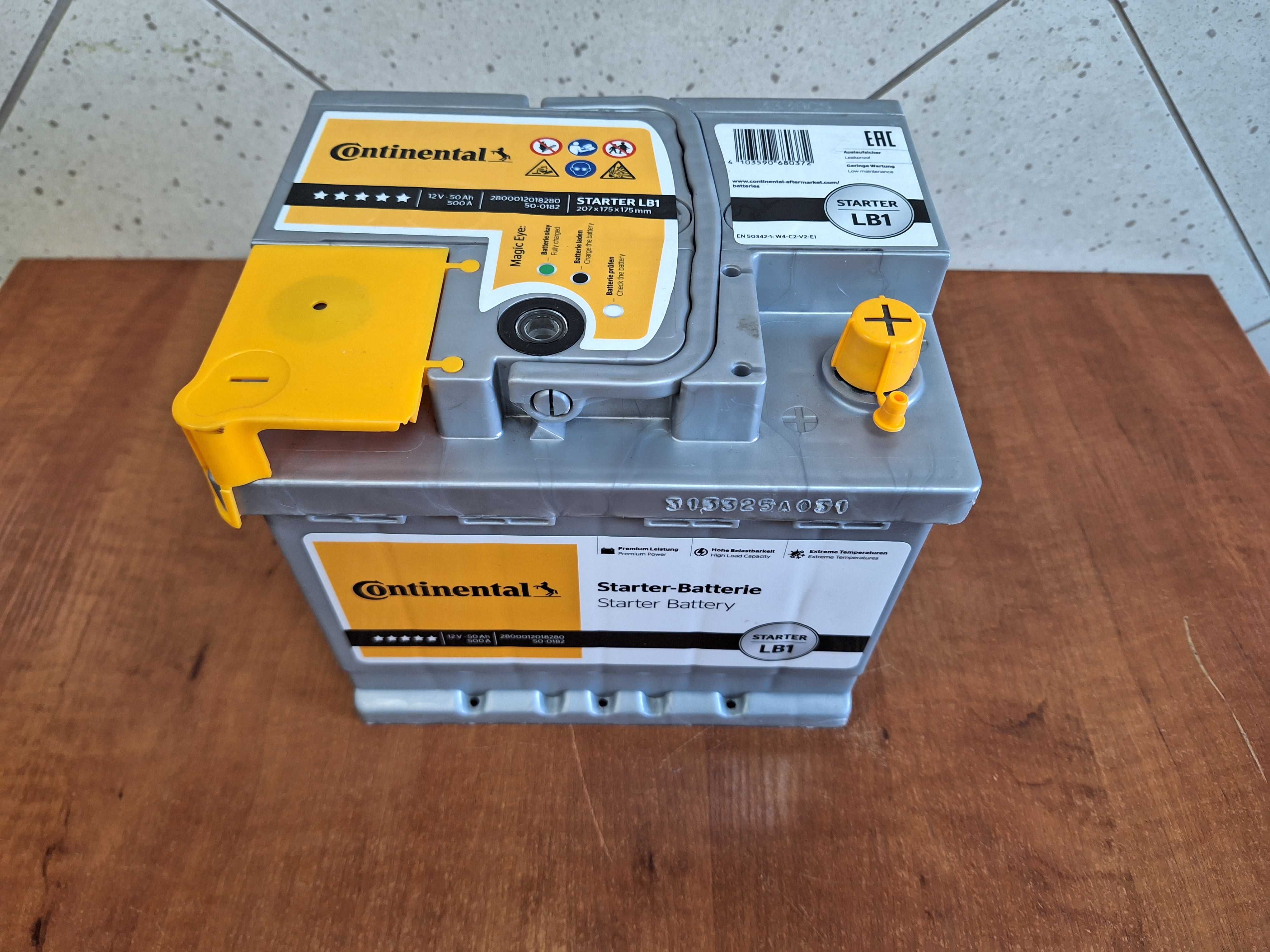 Akumulator Continental 12V 50Ah / 500A - Klasa Premium LB2 Promocja