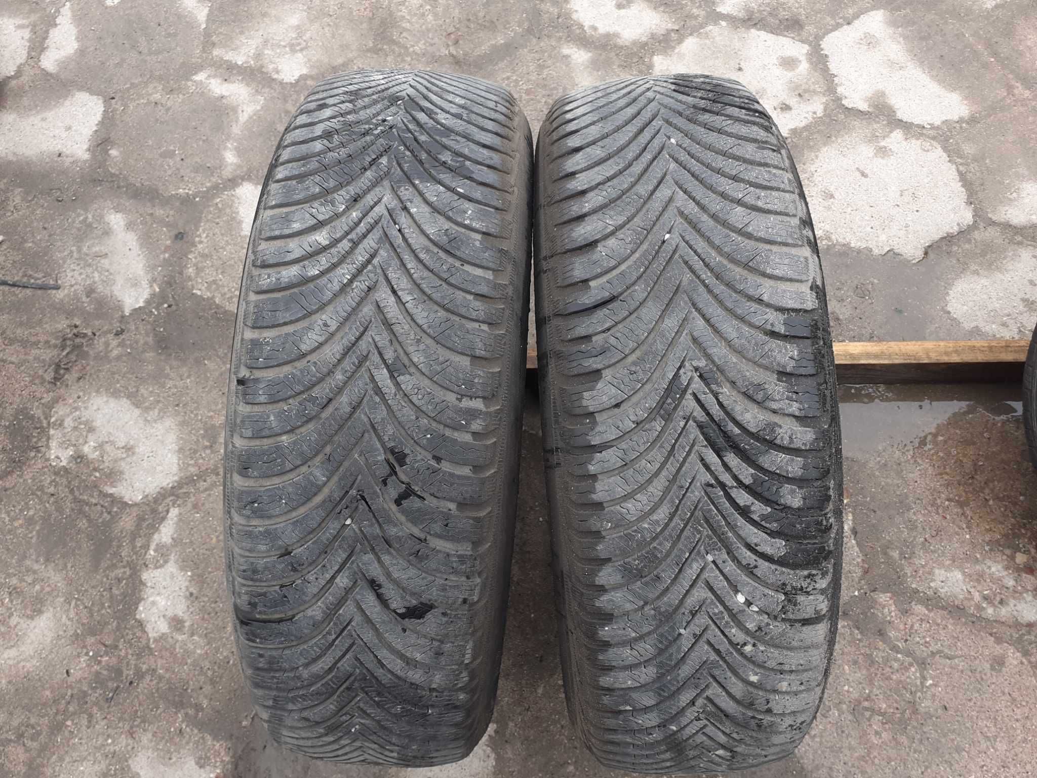 2x używane opony zimowe Michelin Alpin 5 215/65 R17 - możliwy montaż