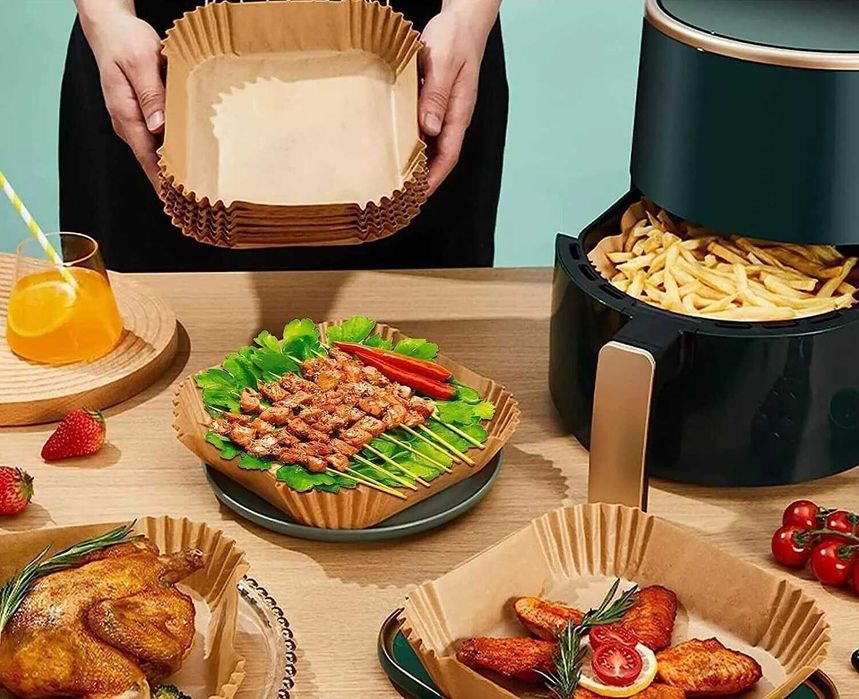 100x Papierowe wkłady do frytkownicy beztłuszczowej Air Fryer 1#