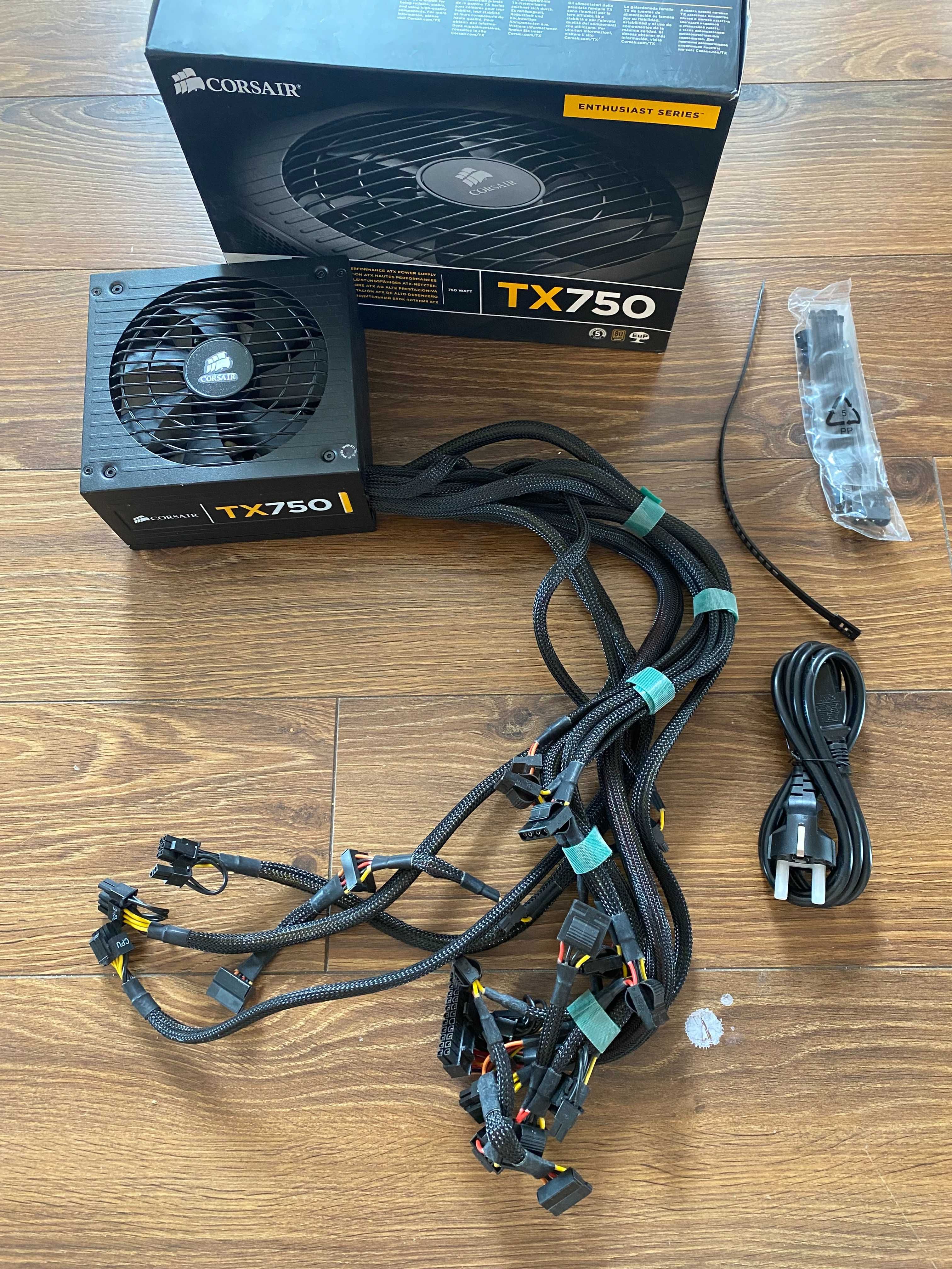 Zasilacz Corsair TX750 Enthusiast Series - Stan Bardzo Dobry!