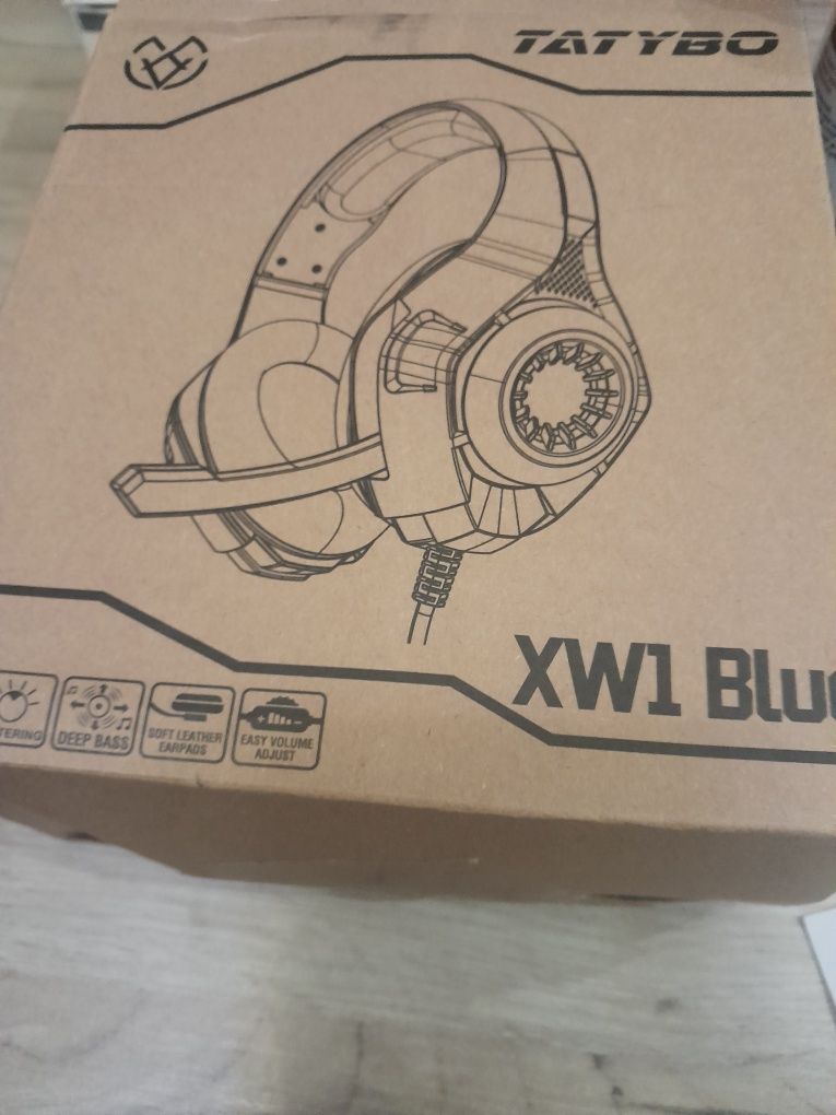 tatybo słuchawki gamingowe xw1 blue