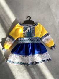 Святкова дитяча етно сукня, костюм вишиванка для дівчинки