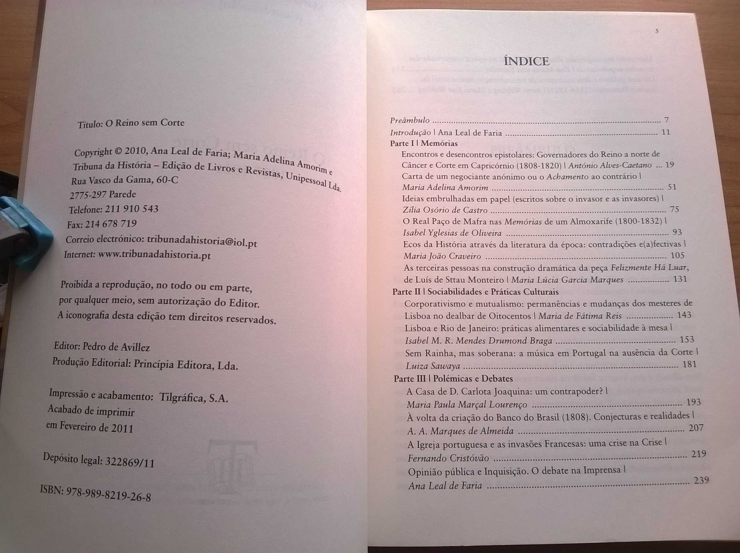 O Reino sem Corte - Coordenação de Ana Leal de Faria e M.ª Adelina A.