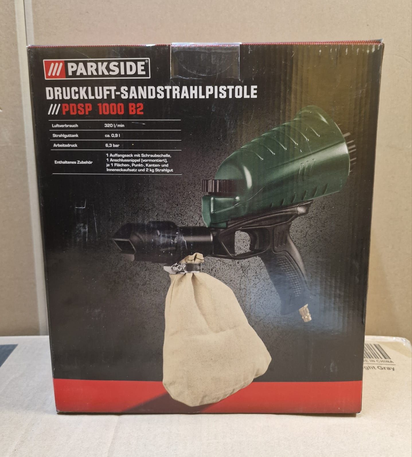 Pistolet Pneumatyczny do Piaskowania Parkside PDSP 1000 B2